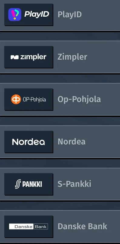 Allyspin deposit onnistuu nopeasti suomalaisilla verkkopankkitunnuksilla kuten OP, Nordea ja Zimpler